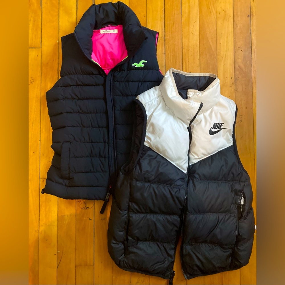Hollister & Nike vests.